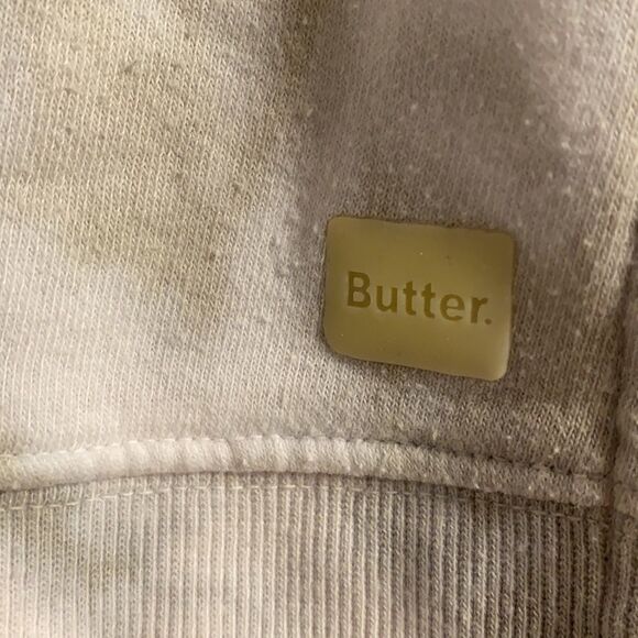 Butter White With Grey tie Dye Sweatshirt - Picture 4 of 8